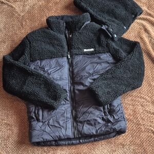 Bench men's padded contrast sherpa hooded outdoor jacket.